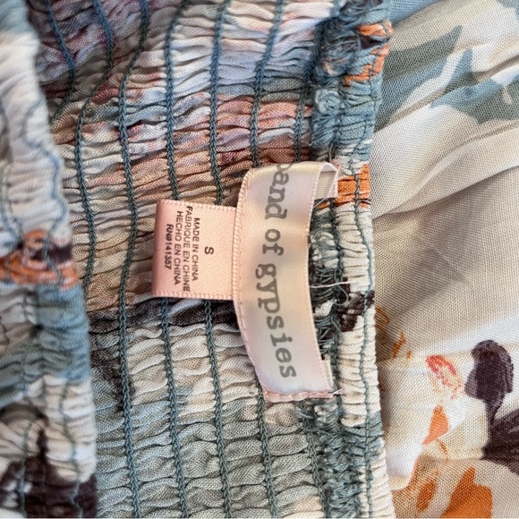 Smocked Flutter Sleeve Midi Sundress Size S - Picture 9 of 9